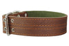 Genuine Leather Dog Collar, Padded, Brown 1.75" Wide. Fits 23"-27" neck size Great Dane Newfoundland