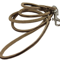 Dogs My Love Genuine Leather Rope Leash 6Ft Long 3/16" Diam for Small to Medium dogs
