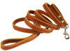 Genuine Thick Leather Classic Dog Leash 1/2" Wide 6 Ft, Small Breeds