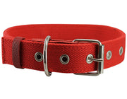 Heavy Duty Cotton Web Dog Collar 1.5" Wide. Fits 20"-25.5" Neck XLarge, German Sepherd, Rottweiler