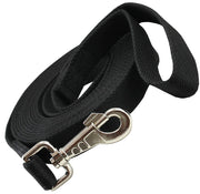 Dog Leash 1" Wide Cotton Web 15 Ft Long for Training Swivel Locking Snap, Pitt Bull, Cane Corso