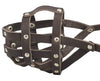 Real Leather Dog Basket Muzzle #104 Brown - Amstaff (Circumference 11.8", Snout Length 3")