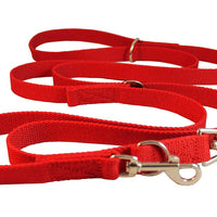 Dogs My Love 6 Way European Multi-functional Cotton Web Dog Leash, Adjustable Lead 50"-90" Long