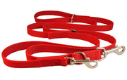 Dogs My Love 6 Way European Multi-functional Cotton Web Dog Leash, Adjustable Lead 50"-90" Long