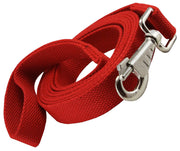 Dog Leash 1" Wide Cotton Web 10 Feet Long for Training Swivel Locking Snap, Pitt Bull, Cane Corso