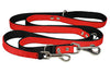 1.25" Wide 6 Way European Multi-functional Nylon Dog Leash, Adjustable Lead 40"-70" Long XLarge
