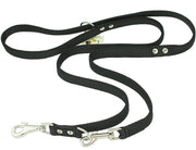 1.25" Wide 6 Way European Multi-functional Nylon Dog Leash, Adjustable Lead 40"-70" Long XLarge