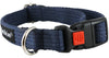 Cotton Web Adjustable Dog Collar with Locking Device 4 Sizes Blue