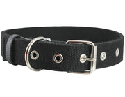 Cotton Web Dog Collar 1" Wide. Fits 15"-19" Neck. Amstaff, Retriever