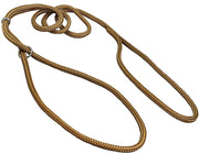 Dog Show Lead Braided Tubular Nylon 52" Long Beige