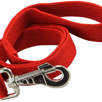 Dog Leash 1" Wide Cotton Web 4 Ft Long for Training Swivel Locking Snap, Rottweiler, Boxer