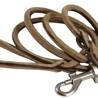 Dogs My Love Genuine Leather Rope Leash 6Ft Long 3/16" Diam for Small to Medium dogs