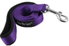 Dogs My Love 4ft Long Neoprene Padded Handle Nylon Leash 4 Sizes Purple