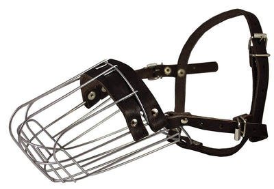 Metal Wire Basket Dog Muzzle Doberman Pinscher Male. Circumference 12