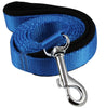 Dogs My Love 4ft Long Neoprene Padded Handle Nylon Leash 4 Sizes Blue