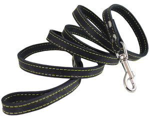 Genuine Thick Leather Dog Leash 5/8" Wide 6 Ft, Medium, Large