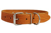 Genuine Leather Studded Dog Collar, 1.25" Wide. Fits 15"-18.5" Neck. Amstaff
