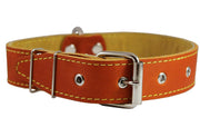 Real Thick Leather Dog Collar 16"-22" Neck Size, 1.5" Wide, Bullterrier, Pitbull