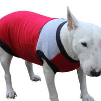 Dogs My Love Cold Weather Sweater 6 Sizes Coat Red/Grey