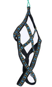 Weight Pulling Sledding Dog Harness X-back Style Black Large, 21" Neck Circumference
