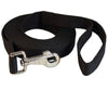 Dog Leash 3/4" Wide Cotton Web 15 Ft Long Black for Training Swivel Locking Snap