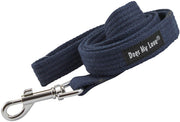 Dog Leash 4.5ft Long Cotton Web for Training, Blue 4 Sizes