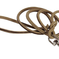 Genuine Leather Rope Leash 4ft Long 1/4" Diam for Medium dogs.