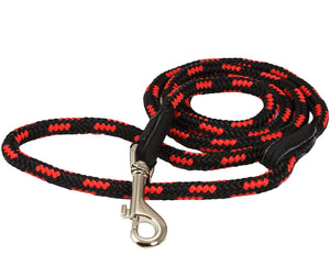 Dogs My Love Dog Rope Leash 4ft Long Red/Black
