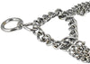 Triple Chain Semi Choke Martingale Dog Collar 2mm Link Chrome 7 Sizes