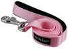 Dogs My Love 4ft Long Neoprene Padded Handle Nylon Leash 4 Sizes Pink