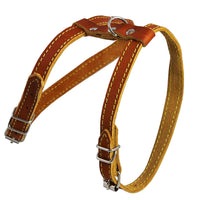 Dogs My Love Real Leather Feline Harness, 12"-15" Chest size, 3/8" Wide, Small to Medium Cats