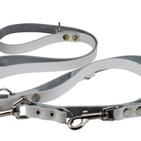 6 Way Euro Multifunctional Leather Dog Leash, Adjustable Lead 49"-94" Long, 3/4" Wide (18 mm)