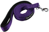 Dogs My Love 6ft Long Neoprene Padded Handle Nylon Leash 4 Sizes Purple