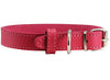 Genuine Leather Dog Collar Pink 4 Sizes