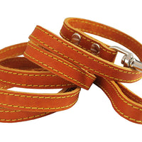 Genuine Thick Leather Classic Dog Leash 5/8" Wide 6 Ft, Medium, Large