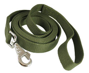 Dog Leash 1" Wide Cotton Web 6 Feet Long for Training Swivel Locking Snap, Pitt Bull, Cane Corso