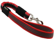 Bungee Shock Absorbing Dog Short Leash Large 20" Long 1" Wide Traffic Lead Red