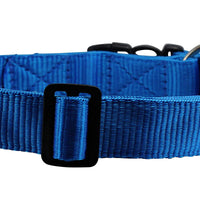 Heavy Duty Adjustable Nylon Dog Collar 1.25" Wide. Fits 15"-25" Neck Large