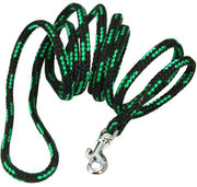 Dogs My Love Dog Rope Leash 4ft Long Green/Black