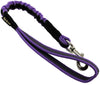 Bungee Shock Absorbing Dog Short Leash Large 20" Long 1" Wide Traffic Lead Lilac