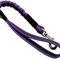 Bungee Shock Absorbing Dog Short Leash Large 20" Long 1" Wide Traffic Lead Lilac