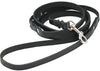 6' Genuine Leather Braided Dog Leash Black 3/8" Wide for Small Breeds