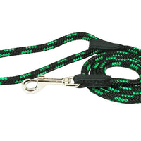 Dogs My Love Dog Rope Leash 4ft Long Green/Black