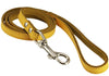 Dogs My Love Genuine Leather Dog Leash 4-Feet Wide Yellow