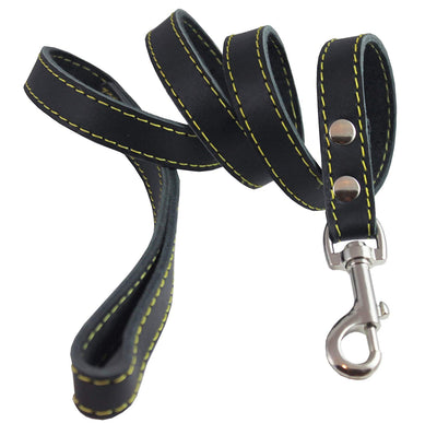Genuine Thick Leather Classic Dog Leash 3/4