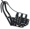 Secure Genuine Leather Mesh Dog Basket Muzzle - Doberman Male (Circumf 14", Snout Length 3.5")