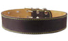 Genuine Thick Leather Dog Collar 20"-27" Neck Size, 1.75" Wide, Brown Mastiff, Great Dane