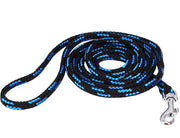 Dogs My Love Dog Rope Leash 4ft Long Blue/Black