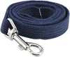 Dog Leash 4.5ft Long Cotton Web for Training, Blue 4 Sizes