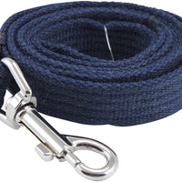 Dog Leash 4.5ft Long Cotton Web for Training, Blue 4 Sizes